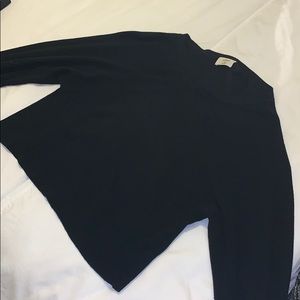 Aritzia Black Tie Sleeve Sweater
